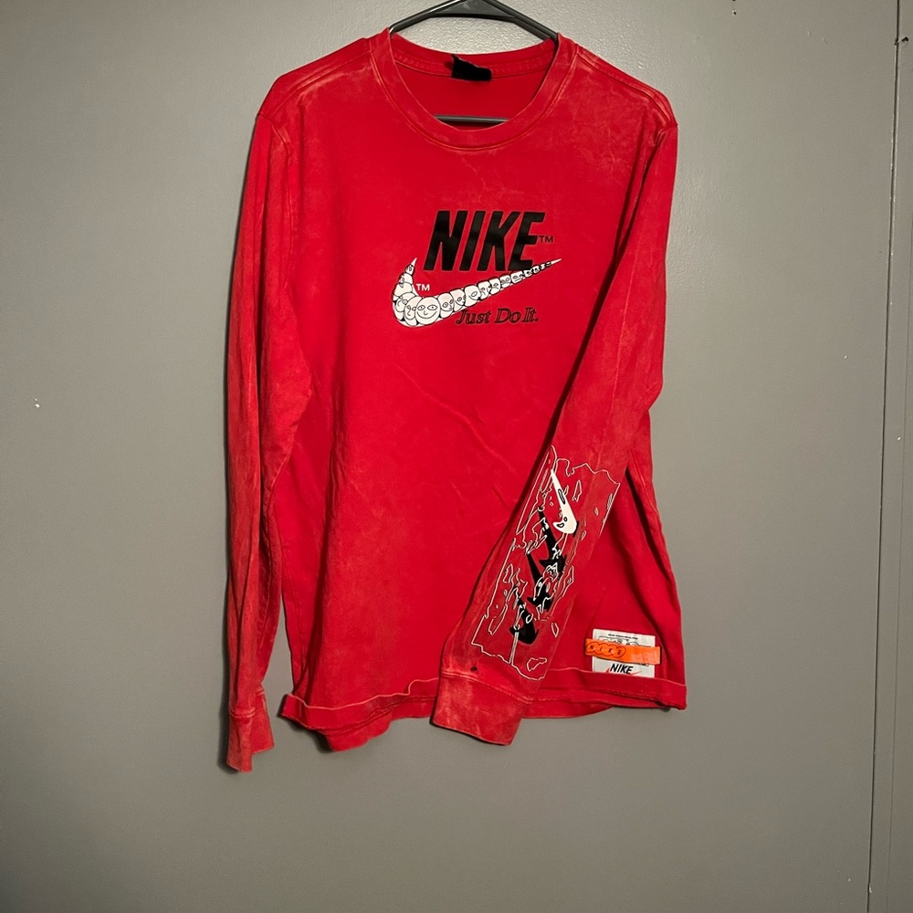Nike red long sleeve Tee